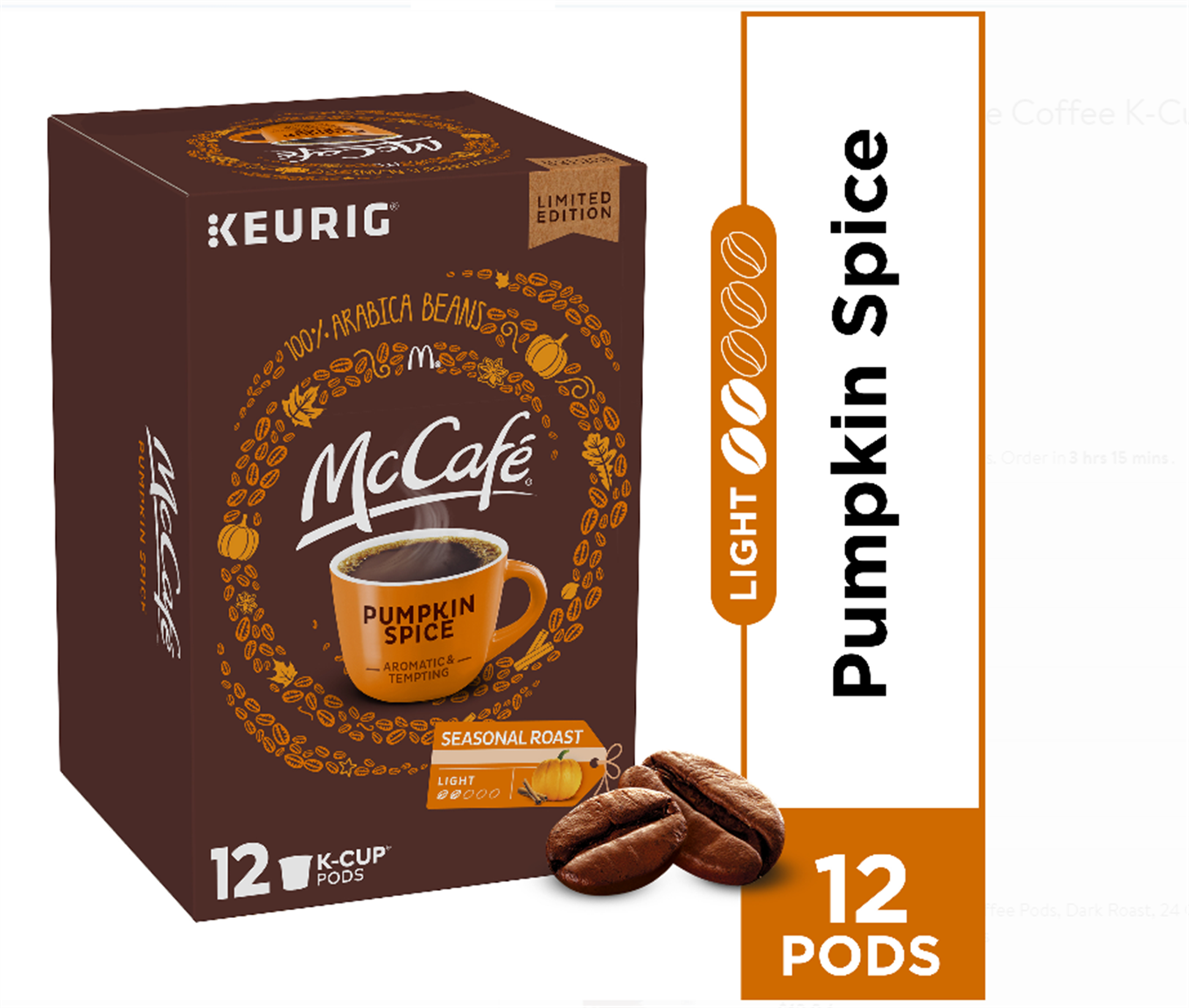 Walmart.com – Up to 50% off Select Seasonal K-Cup Coffees! 12 ct McCafe Light Roast Pumpkin Spice Coffee Only $3.71!