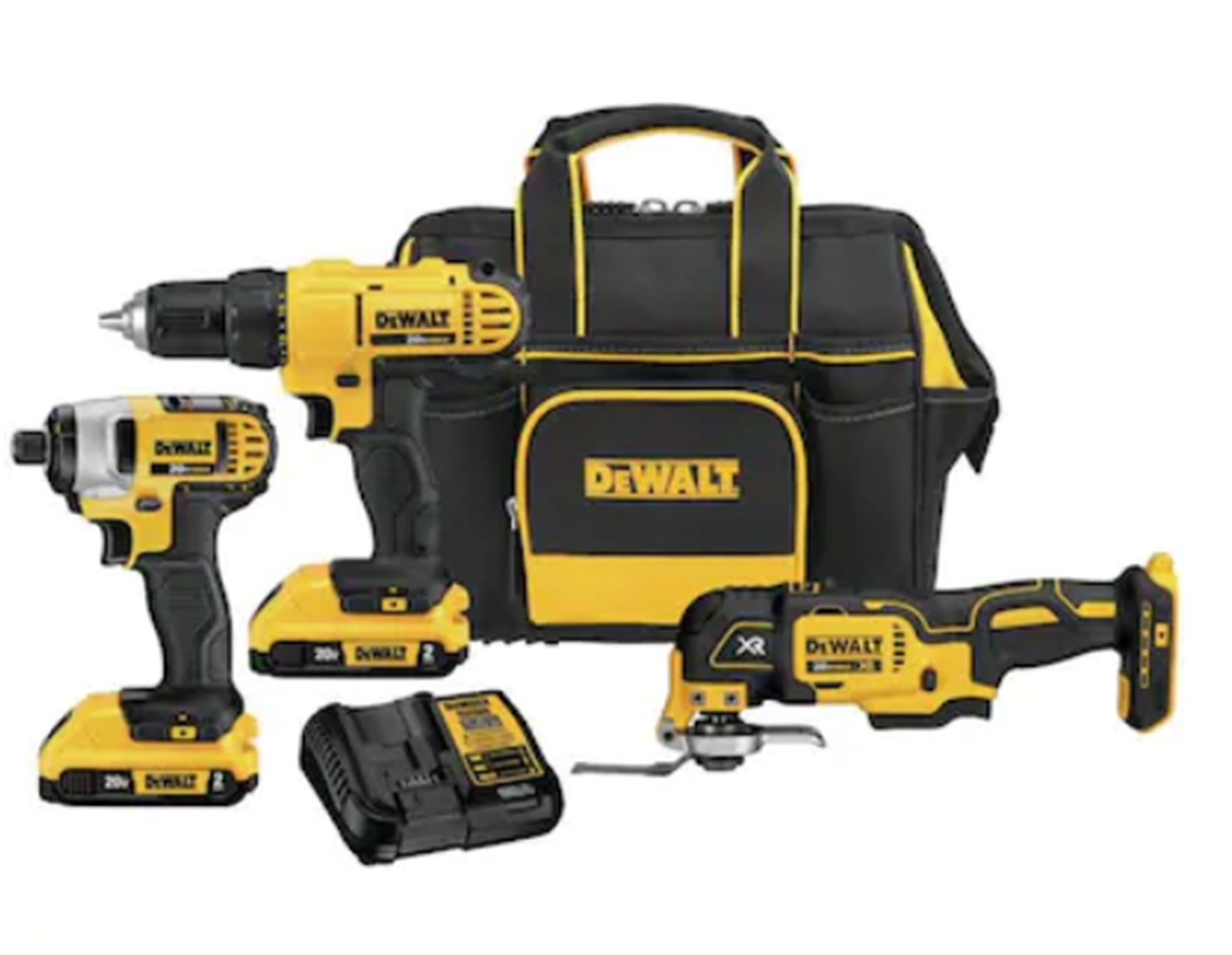 DEWALT 3-Tool 20-Volt Max Power Tool Combo Kit with Soft Case (Charger and 2-Batteries Included) Only $149, Reg $299 + Free Shipping!