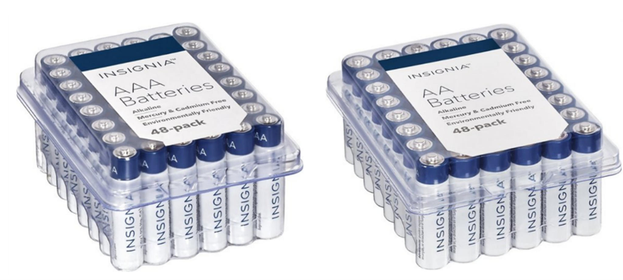 Bestbuy.com – 48 Pack Insignia Alkaline Batteries (AA or AAA) Only $9.49, Reg $17.99 + Free Store Pickup!