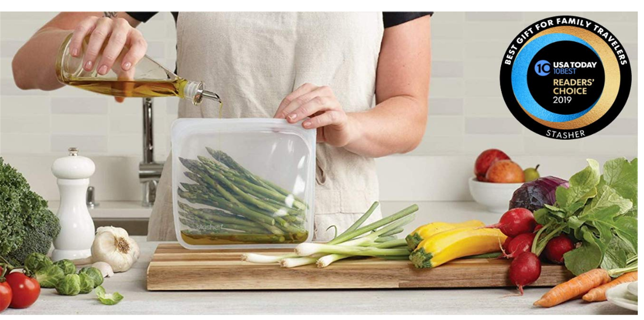 Amazon – 30% off Stasher Silicon Reusable Food Bags!