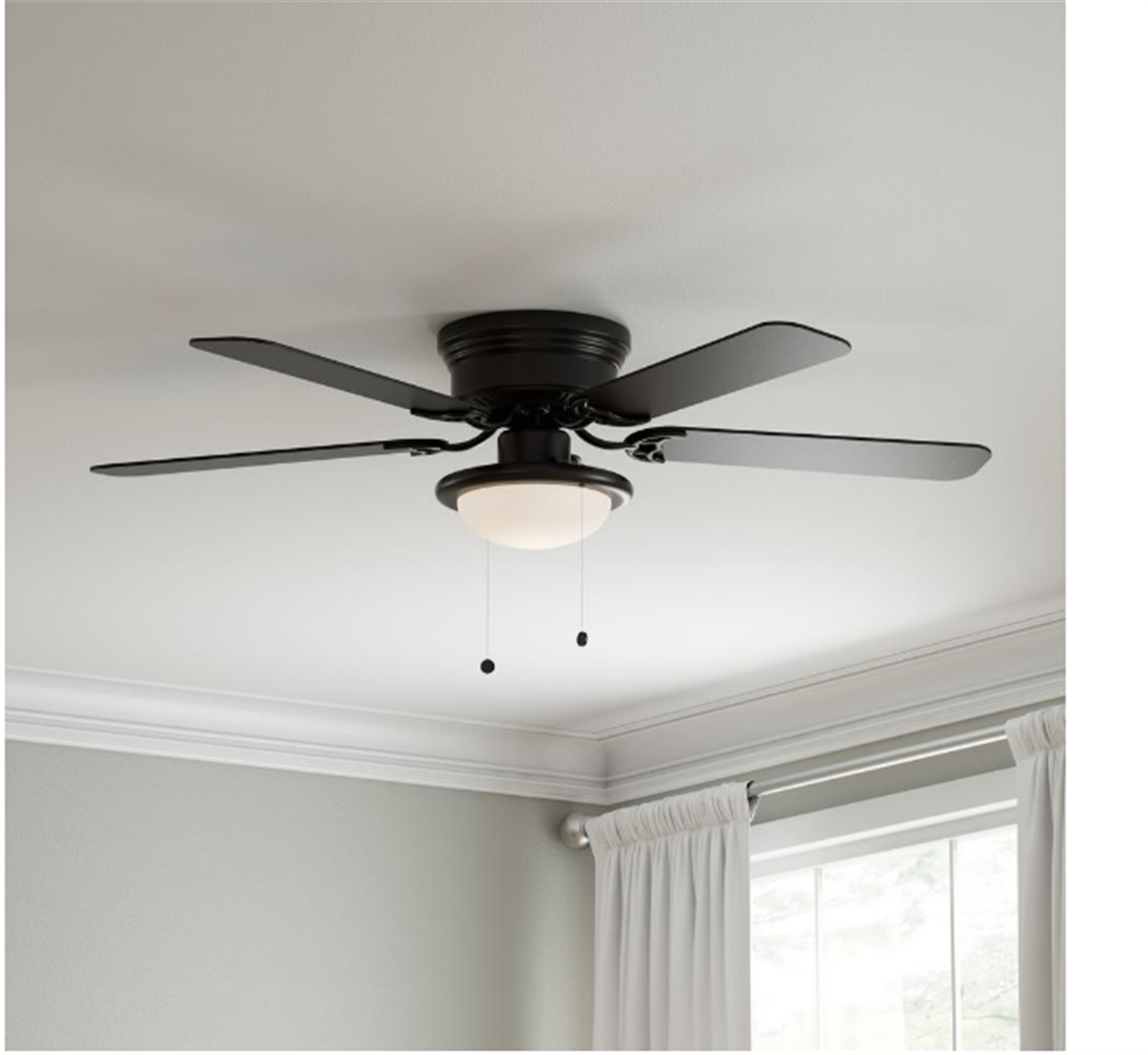 HomeDepot.com – Up To 40% Off Select Ceiling Fans + FS (Today Only) Hugger 52 in. LED Indoor Black Ceiling Fan with Light Kit Only $39.97, Reg $54.97!