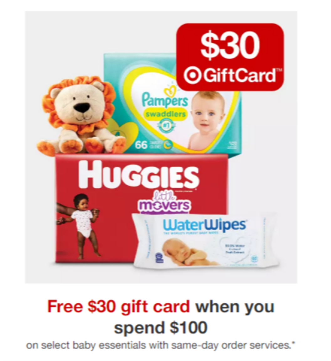 Target – Diaper Deal + FREE $30 Target Gift Card!