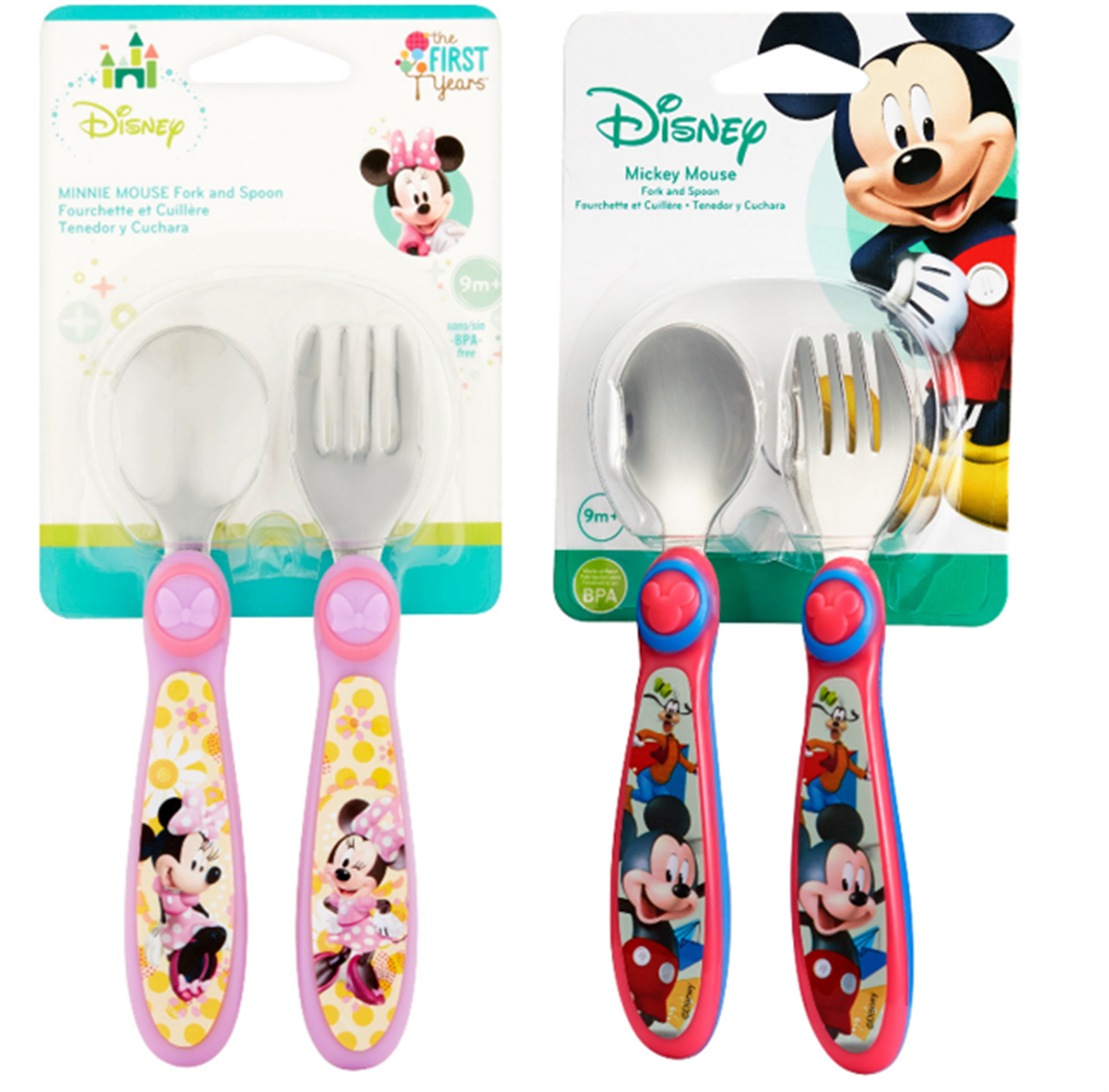 Walmart – The First Years Disney Baby Mickey Mouse Stainless Steel Flatware Only $2.50, Reg 8.99 + Free Store Pickup!