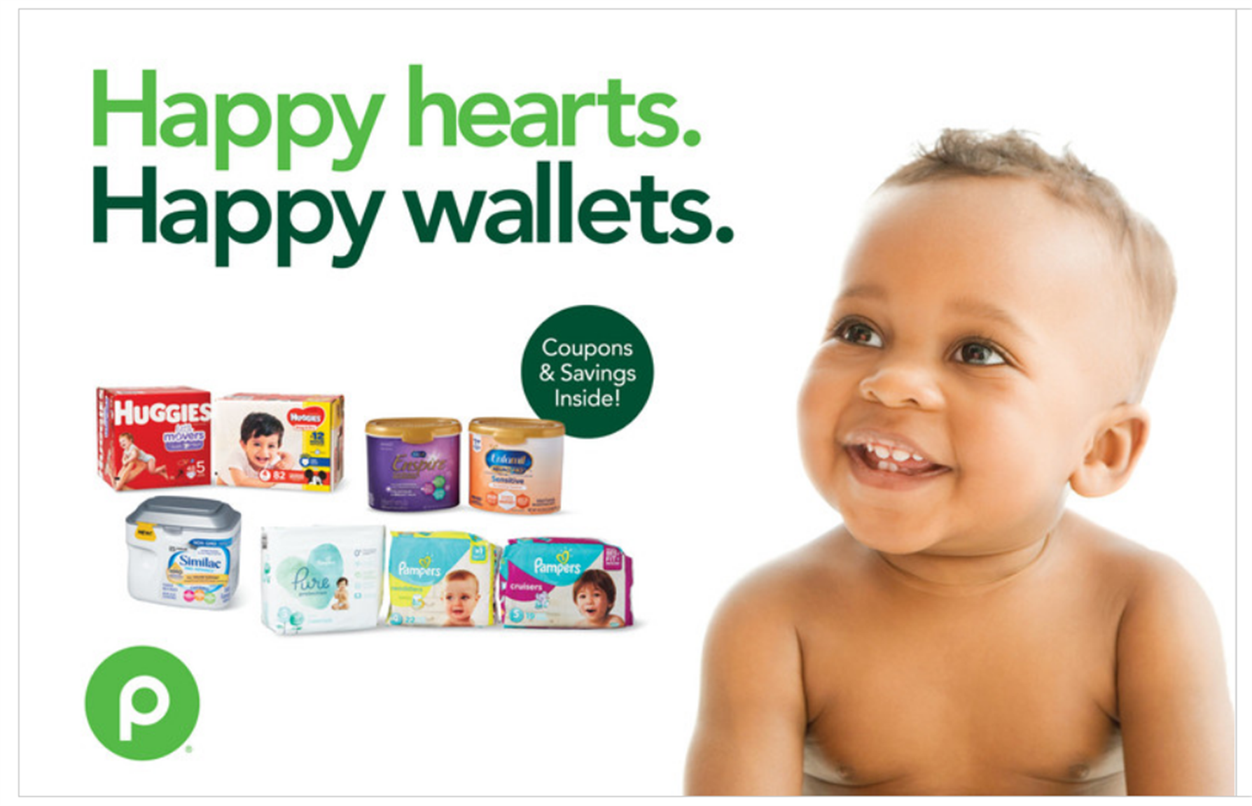 Publix – Happy Hearts. Happy Wallets Printable Baby Coupons