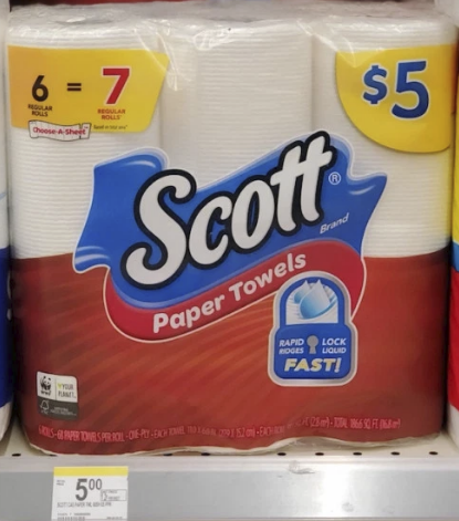 Walgreens – LAST CALL! Scott Paper Towel 6-pack Only $2.75!