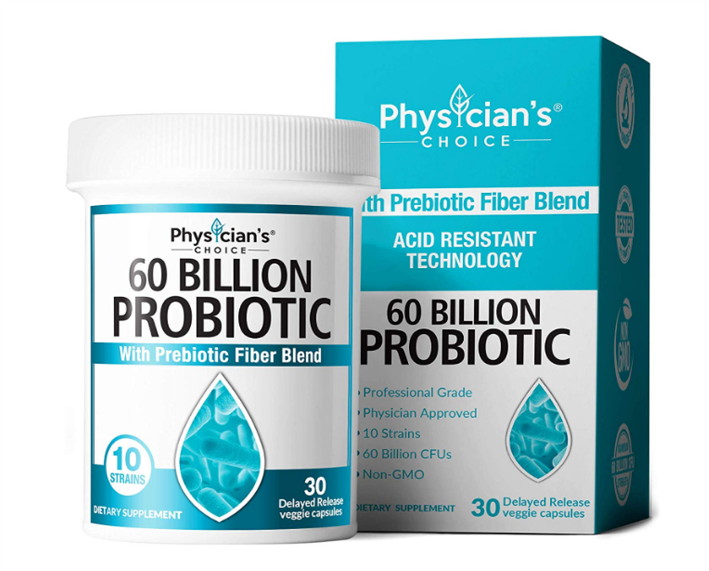 Amazon – Physicians Choice 30 count Probiotics 60 Billion CFU $15.63, Reg $21.73