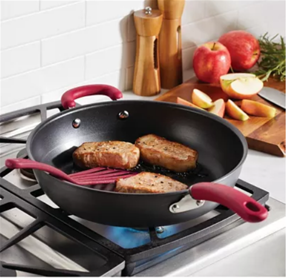 Macy’s – Rachael Ray Create Delicious Hard-Anodized Aluminum 12.5″ Nonstick Deep Skillet Only $17.99, Reg $69.99!