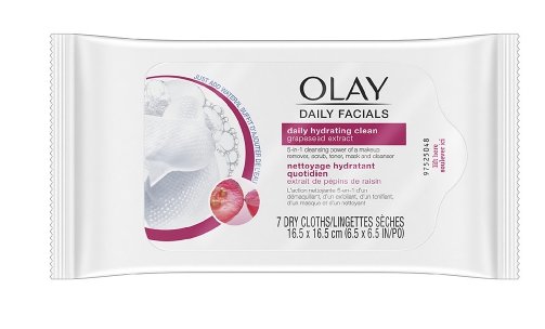 Olay Daily Facial Hydrating Cleansing Cloths with Grapeseed Extract Only $1.71 at Walgreens.com + Free Store Pickup!