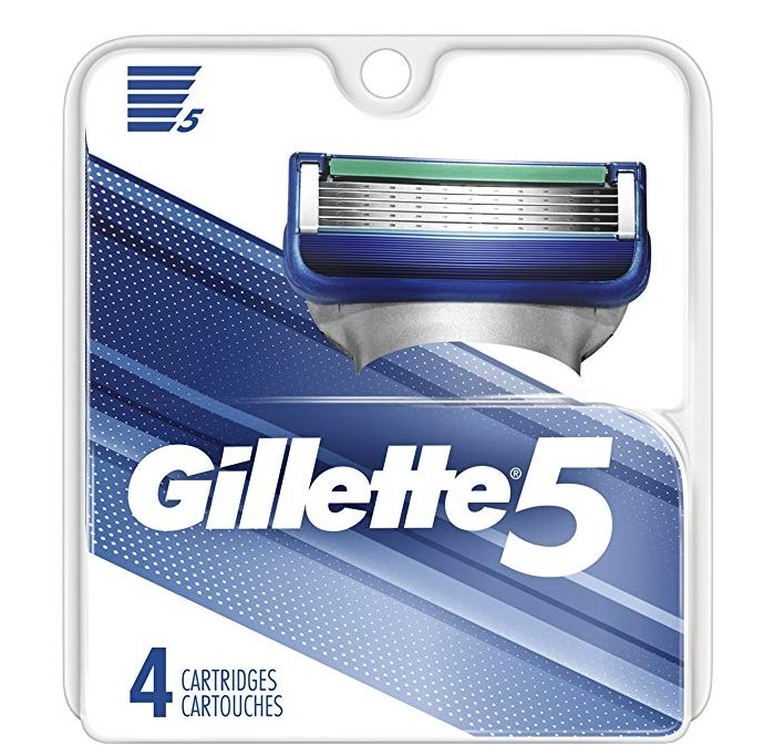 Gillette 5 Men’s Razor Blade 4-Count Refills Only $5.30, Reg $9.79 + Free Shipping!