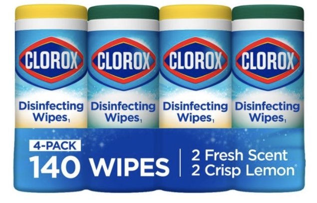 Clorox Disinfecting Wipes 4-Pack (35-Ct Each) Only $6.00, Reg $10!