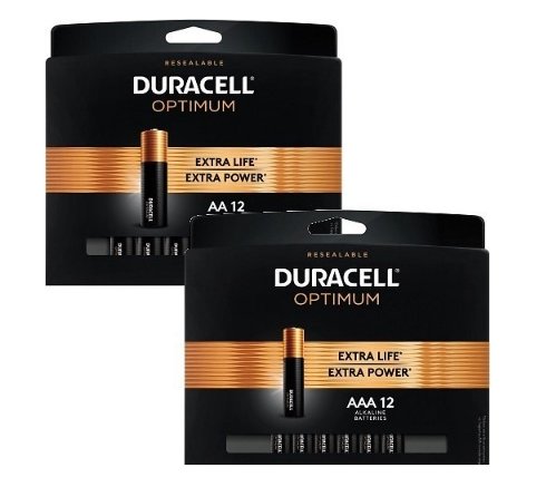 Office Depot – Free 12-Pack Duracell Optimum Batteries (AA or AAA) + Free Curb Side Pickup!