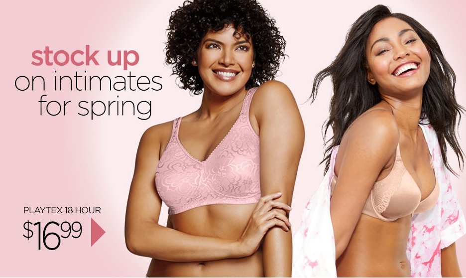 One Hanes Place – ALL 18 Hour Bras Only 16.99 + Free Shipping!