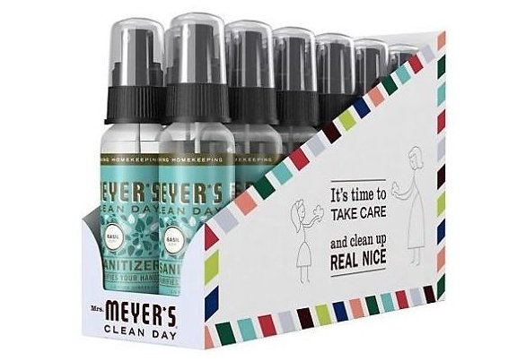 Mrs. Meyer’s 12-Count  Hand Sanitizer (2-Oz Ea.) Only $36.96 + Free Shipping! Just $3.08 each!