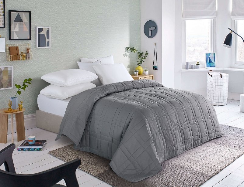 Walmart – Mainstays Down Alternative Quilted Twin-XL Bed Blanket (Grey or Blush) Only $10, Reg $21.59! Great Mother’s Day Gift!