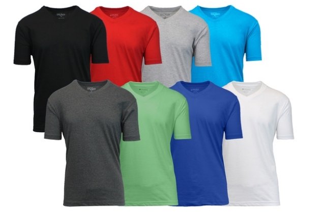 Groupon – 8 Pack Men’s Short-Sleeve V-Neck Fitted Tees (S–5XL) Variety Of Colors Only $39.99, Reg $159 + Free Shipping!