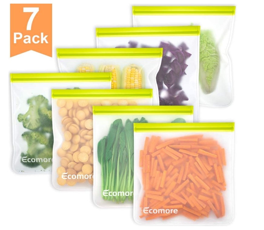 Reusable 7 Pack Of 1 Gallon Ziplock Storage Bags Only $13.99, Reg $18.99 at Amazon!