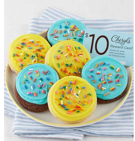 Cheryl’s Birthday Cookie Sampler AND a Free $10 Reward Card Only $9.99 Shipped!