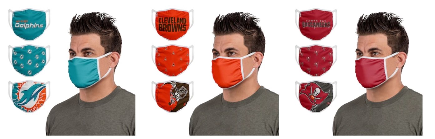 NFL Face Masks 3-Pack Only $27.48 Shipped (Just $9.16 Each)