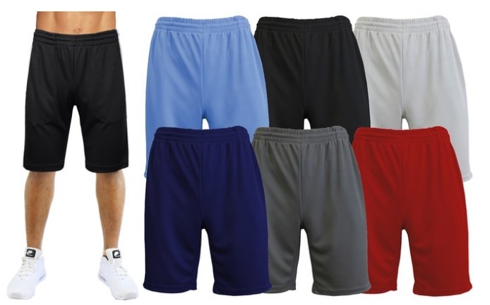 Galaxy by Harvic 3- Pack Of Men’s Moisture Wicking Active Mesh Performance Shorts (S-2XL) Only $21.98 Shipped! Just $7.33 Each!