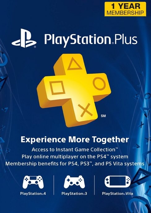 Sony PlayStation Plus 1-Year Membership Only $30.80, Reg $59.99! (Digital Delivery)