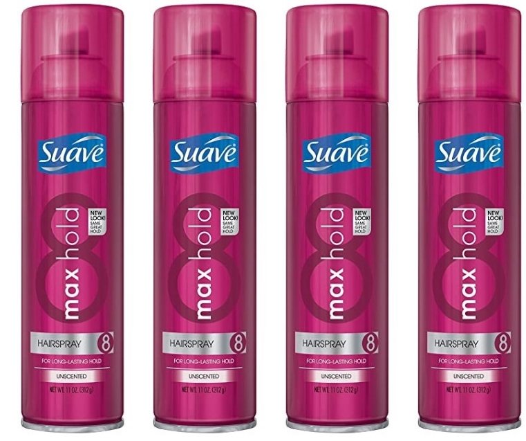 Amazon – 4 Pack Suave Max Hold Unscented Hairspray Only $6.17 ($1.54 each) + Free Shipping!