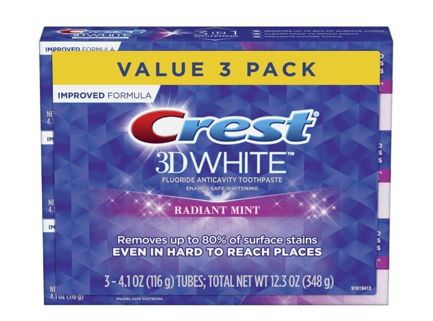 Amazon – Crest 3D White Toothpaste 3-Pack Only $5.49 + Free Shipping!