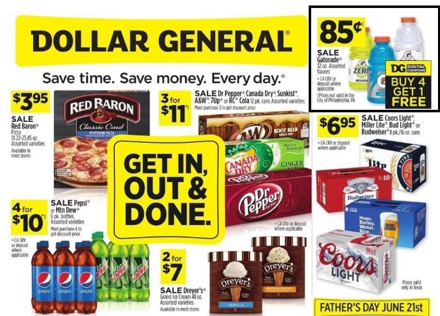 Dollar General – 32oz Gatorade in Assorted Flavors Only 68¢ Each!