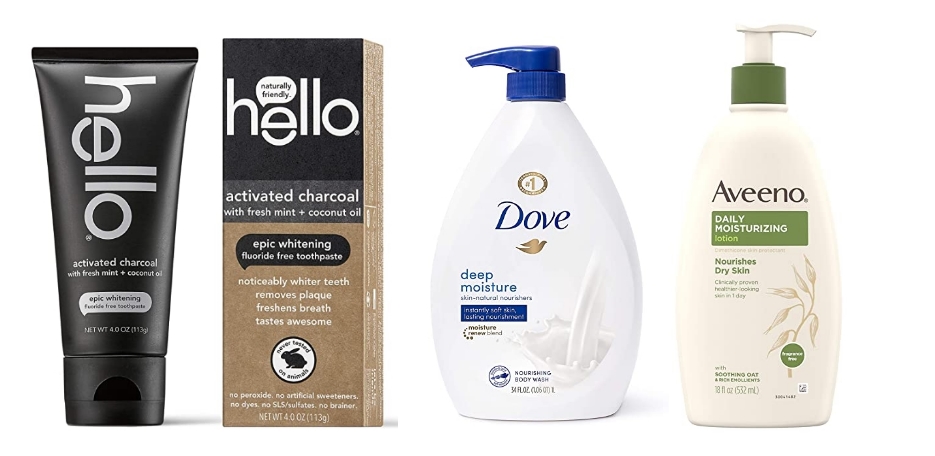 Amazon – $5 Off $20 Purchase Of Select Beauty & Personal Care Supplies (Hello Oral Care, Dove, Aveeno & More)