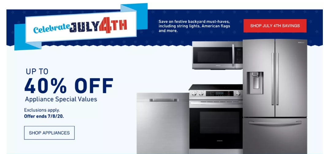 Lowes – Save Up To 40% On Select Appliances + Save An Additional $700.00 With Promo Code + Free Delivery!