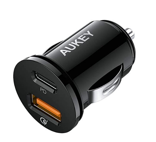 AUKEY USB-C Car Charger w/ Power Delivery + QC 3.0 Only $8.80, Reg $14.99 At Amazon!