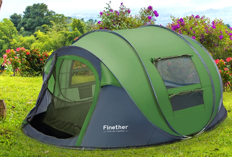 Finether 5 Person Pop-Up Camping Tent Only $69.99, Reg $129.99 + Free Shipping!