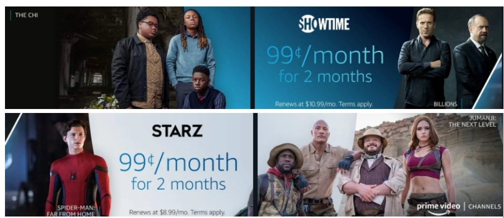 Starz or Showtime 2-Month Subscription Only $1.98 for Amazon Prime Members!