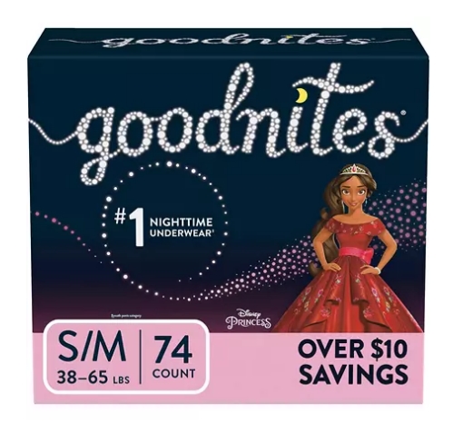 GoodNites Bedtime Underwear 74 Count for Girls $8 Off When You Buy 2 at Sam’s Club + Free Store Pickup!