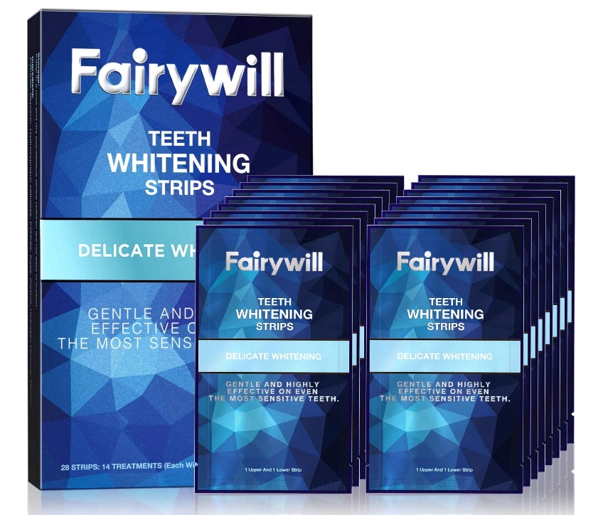 Fairywill 28-Count Teeth Whitening Strips for Sensitive Teeth Only $7.00 at Amazon! OVER 2000 GREAT REVIEWS!