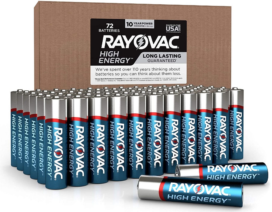 Rayovac Alkaline AAA Batteries (72 Battery Count) Only $21.99 at Amazon!