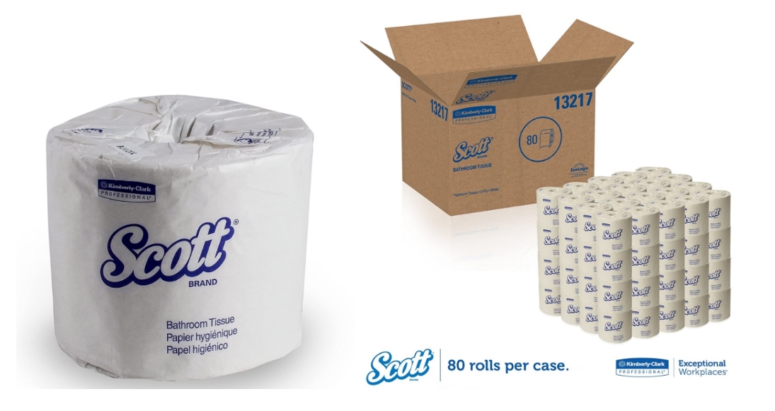 Scott Essential Professional Recycled Toilet Paper 80-count Box Only $37.86 Shipped!