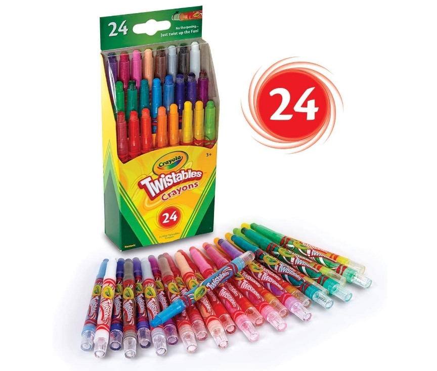 Crayola Twistables Crayons Coloring Set, 24 Count Only $3.99, Reg. $5.99 at Amazon!