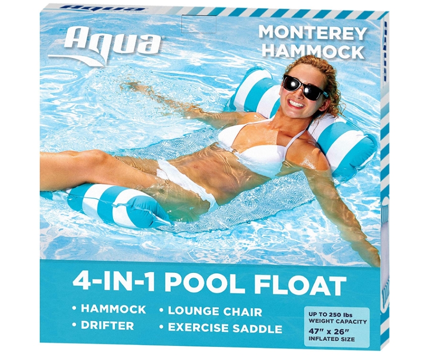 Aqua 4-in-1 Monterey Hammock Inflatable Pool Float Only $9.39 + Free Shipping at Amazon!