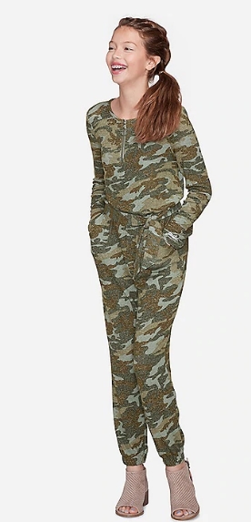 Justice – Extra 50% Off Clearance Items w/Code! Camo Snuggly Soft Jumpsuit Only $9.50!