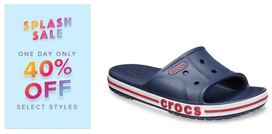 Crocs Splash Sale – Up To 70% Off + Additional 40% Off In Cart! Bayaband Slide Only $19.94, Reg $34.99!