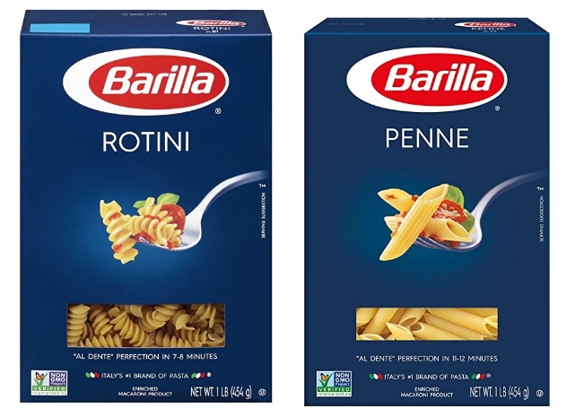 Barilla Pasta (Penne or Rotini) 12-Pack, 16oz. Just $11.40 + Free Shipping!