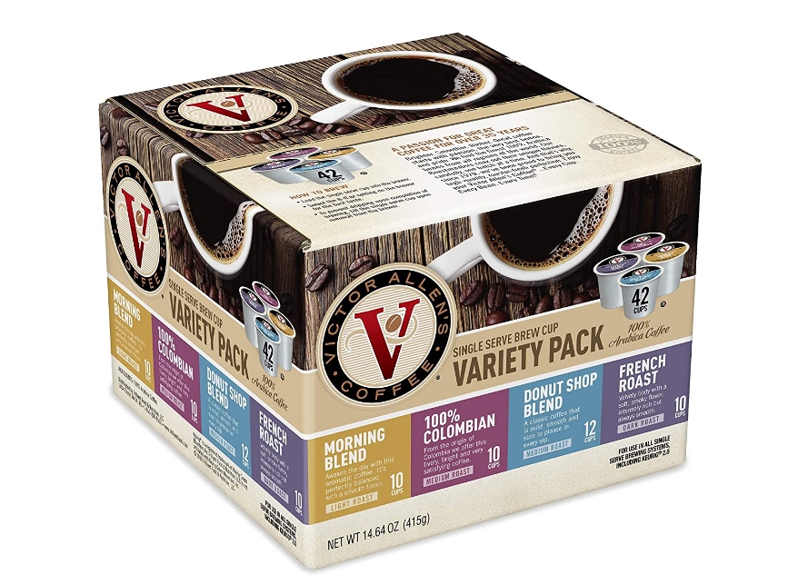 Victor Allen’s Coffee  42-Count Keurig K-Cup Pods (Variety Pack) $8.80 + Free Shipping at Amazon!