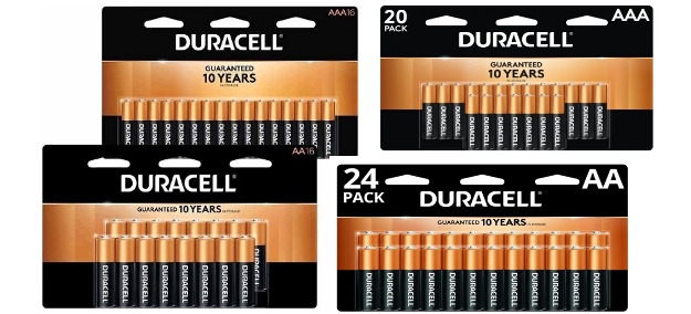 Free Duracell 16-Pack or 24-Pack Batteries + Free Store Pickup at Office Depot!