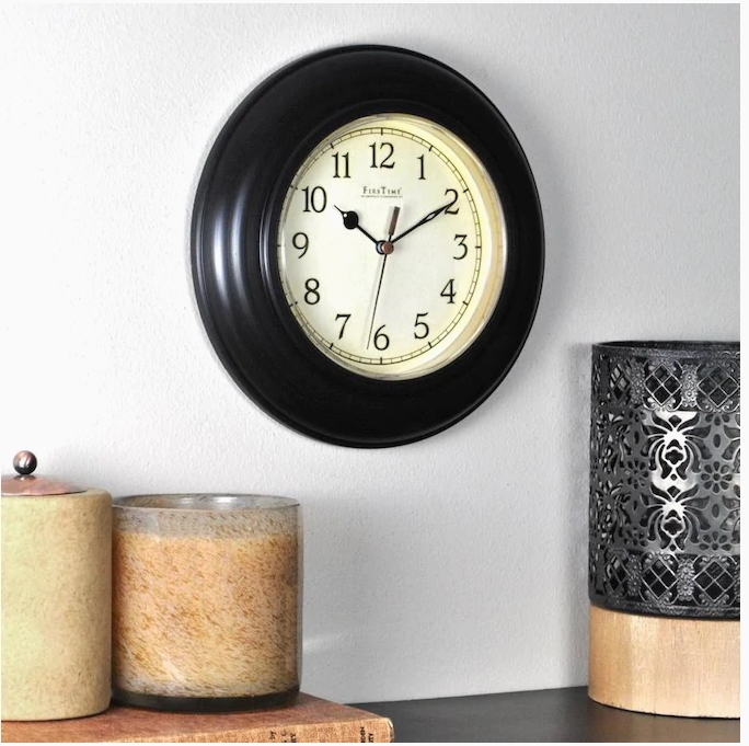 FirsTime and Co. Bronze Wall Clock Just $3.56, Regularly $8.01 + Free Store Pickup at Lowe’s!