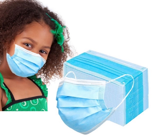 Children’s Disposable Face Masks 50pk (Triple Layer Protection) Only $11.00!