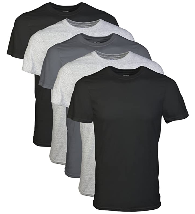 Gildan 5 Pack Men’s Crew T-Shirts Only $15.00 (Regularly $16.99) Just $3.00 each at Amazon!