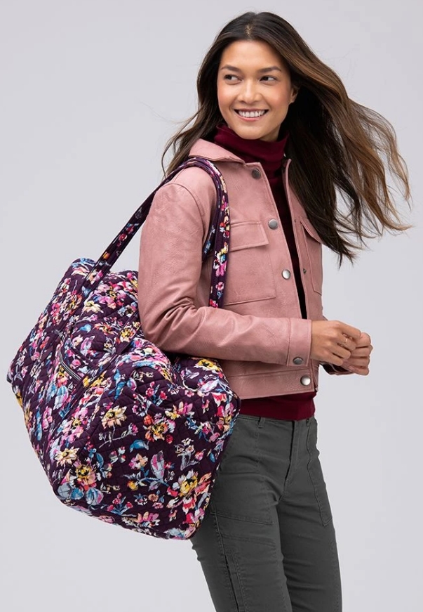 Vera Bradley Large Duffel Bag (2 Colors) Only $35, Reg $100 + Free Shipping! TODAY ONLY!!!