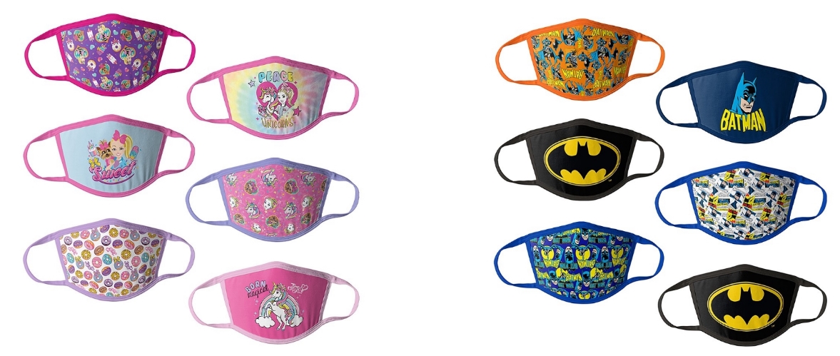 Six-Piece Kids Non-Medical Face Mask Set Only $11.99 ($2 a Mask) at Zulily!