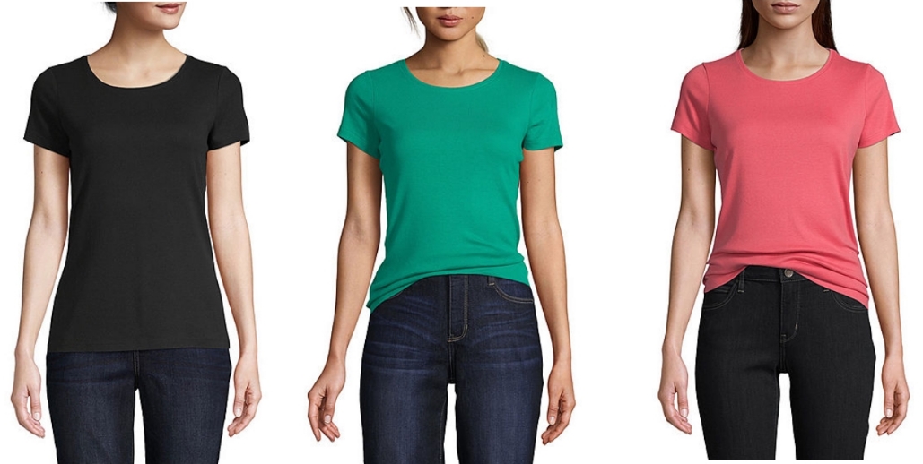 St. John’s Bay-Women’s Crew Neck Short Sleeve T-Shirt Only $4.19 (Reg. $14) at JCPenney.com + Free Store Pickup!