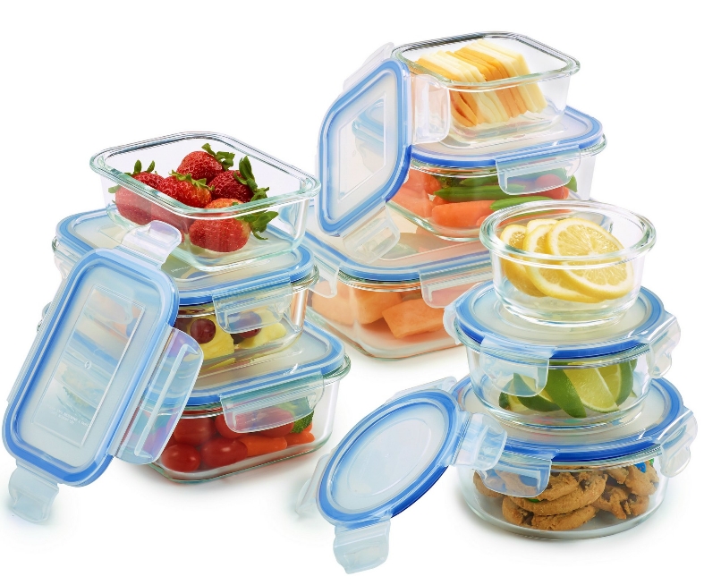 18 piece Glass Food Container Set with Locking Lids Only $32.99 Reg $38.99 at Walmart.com!